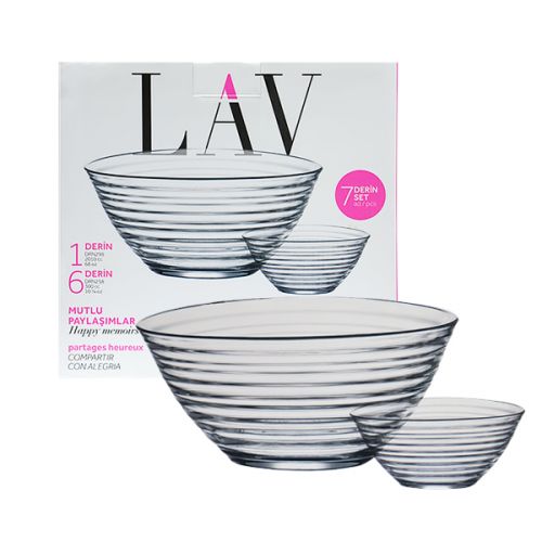 SALAD BOWL 7 PIECES  LAV-DERINS1