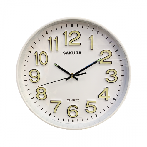 WALL CLOCK SAKURA 30.5X30.5X4.3 3311Y