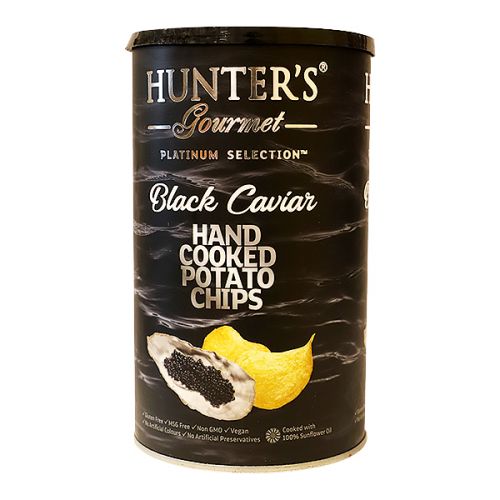 HUNTER'S POTATO CHIPS BLACK CAVIER 150G