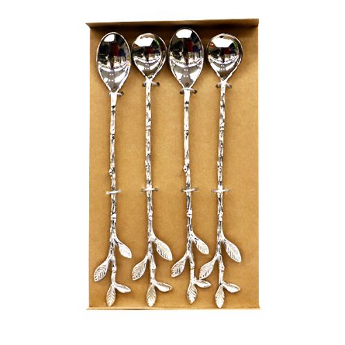 KITCHEN TOOL SPOON STIRRER STAINLESS STEEL/BRASS 4 PIECES M22-1579