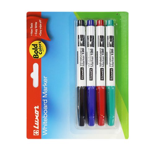 LUXOR WHITEBOARD MARKER 120 3640/4BC