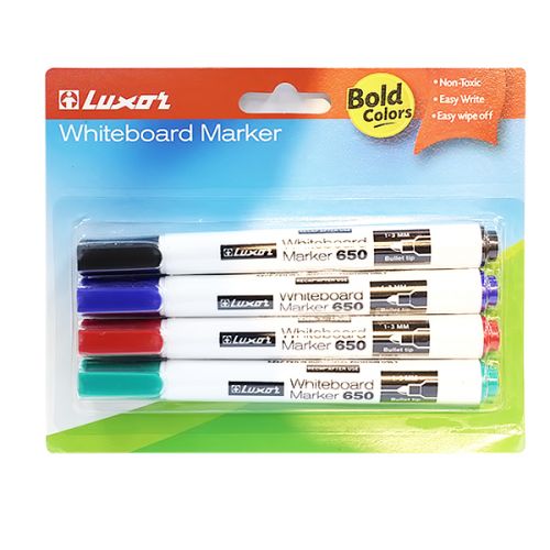 LUXOR WHITEBOARD MARKER 650 3300/4BC