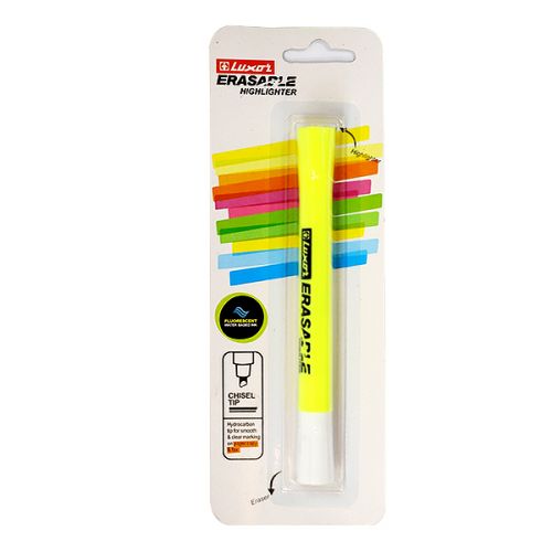 LUXOR HIGHLIGHTER ERASABLE YELLOW 4281/1BC