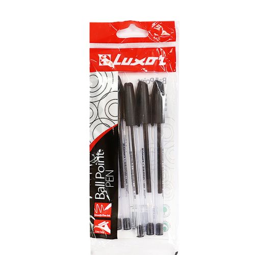 LUXOR BLACK BALL PEN INK GLIDE 0.7MM 16601/5CELLO