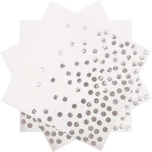 SILVER PAPER NAPKIN 20 SHEETS (33 X 33)CM