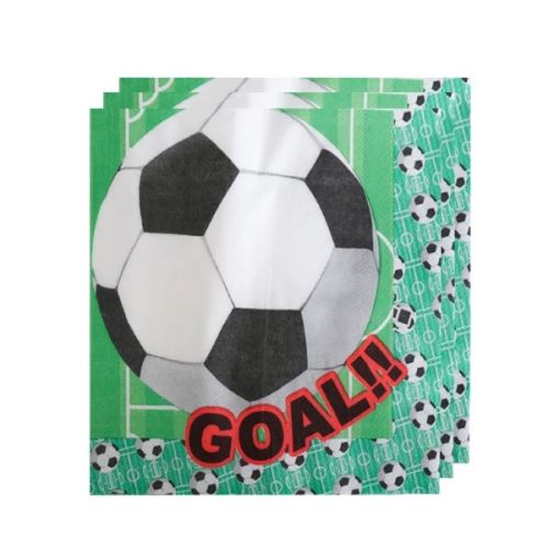 FOOTBALL DESIGN PAPER NAPKIN 20 SHEETS (33 X 33)CM