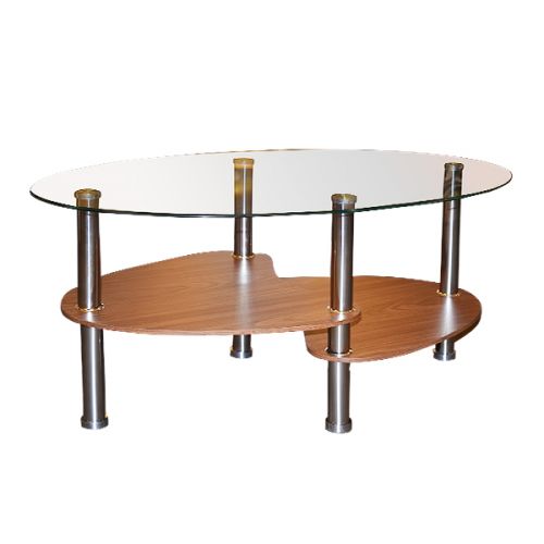 COFFEE TABLE WITH GLASS TOP 