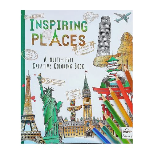 INSPIRING PLACES A MULTI–LEVEL COLOURING BOOK 3415/MLPCB