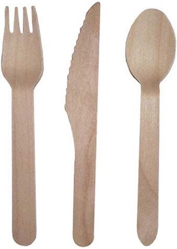 AMSCAN WOODEN CUTLERY 8 PIECES 16CM 9906878