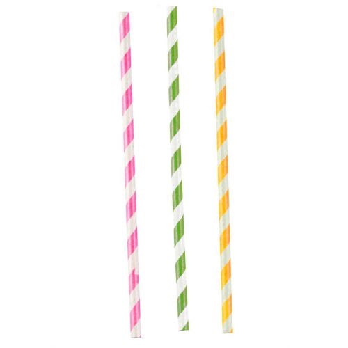 AMSCAN HAPPY BIRTHDAY PASTEL DRINKING STRAW 12 PIECES 19.7CM 9903712