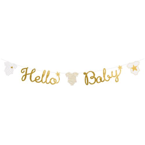 AMSCAN LETTER BANNER HELLO BABY LENGTH 160CM 9913154