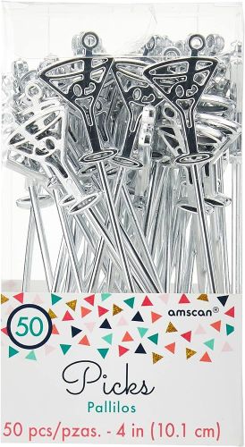 AMSCAN COCKTAIL PICKS ELECTROPLATED 50 PIECES 10.1CM 407818