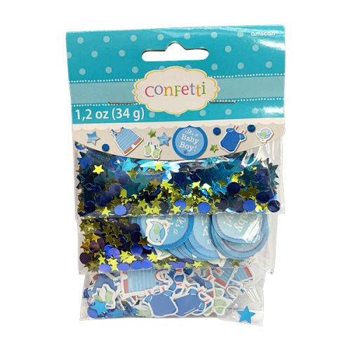CONFETTI SHOWER WITH LOVE BOY FOIL 34G 341491