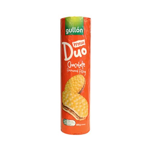 GULLON MEGA DUO CHOCOLATE CREAM BISCUIT 500G