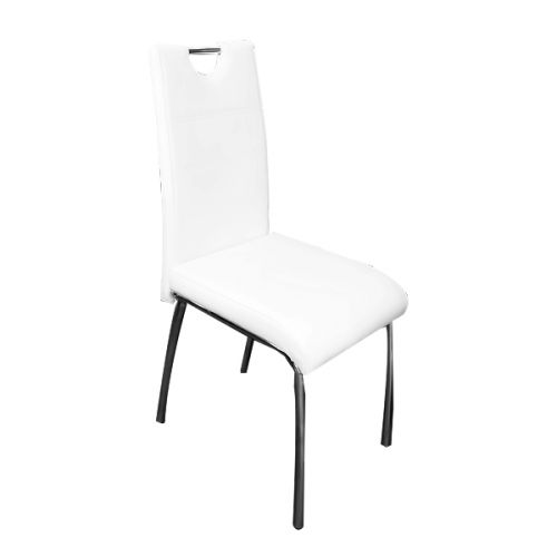 DINING CHAIR WHITE PU 57X42X96CM DC356WT