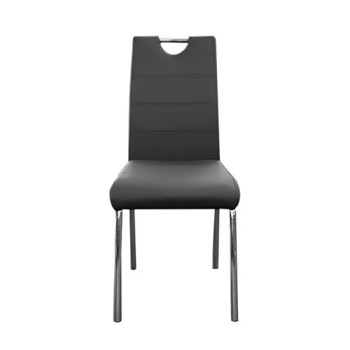 DINING CHAIR GREY PU 57X42X96CM DC356GY