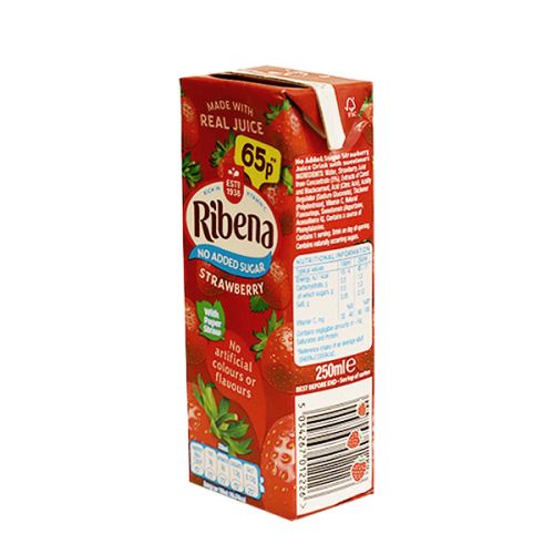 RIBENA STRAWBERRY DRINK  250ML