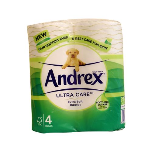 ANDREX T-ROLL ULTRA CARE ALOE VERA 4ROLLS