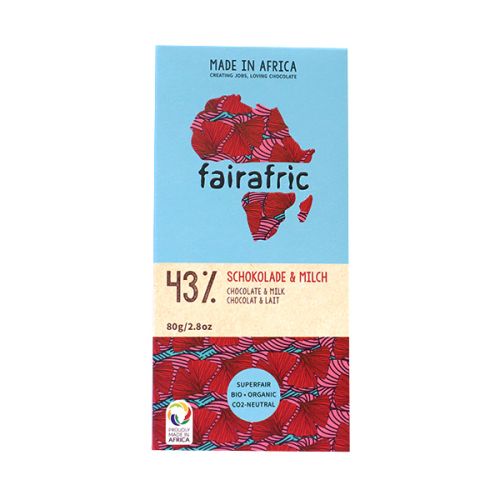 FAIRAFRIC 43% MILK CHOCOLATE PLAIN 80G