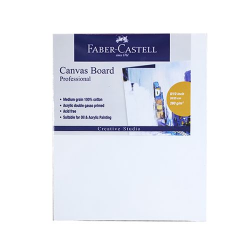 FABER-CASTELL ART CANVAS  BOARD (8 X 10)" 890810