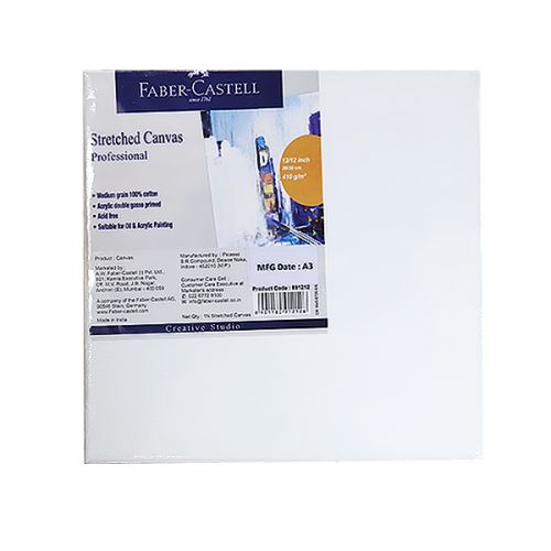 FABER-CASTELL STRETCHED CANVAS (12 X 12)" 891212