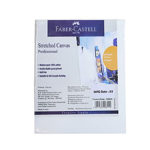 FABER-CASTELL STRETCHED CANVAS (8 X 10)" 890811