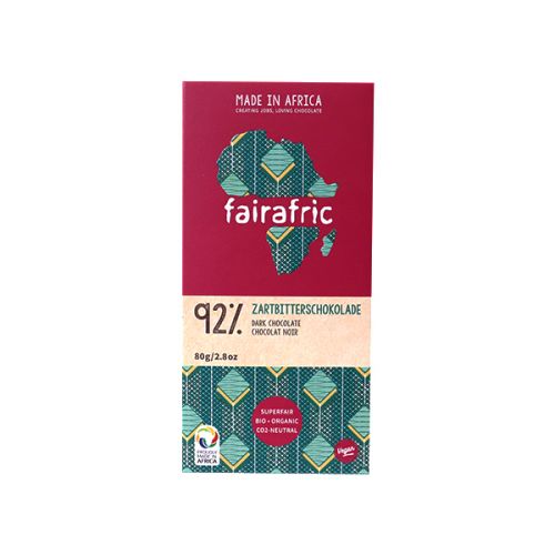 FAIRAFRIC 92% DARK  CHOCOLATE 80G