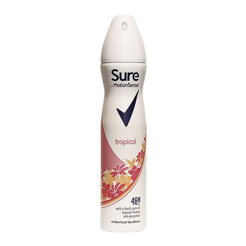 SURE DEODORANT WOMEN APA TROPICAL 250ML 
