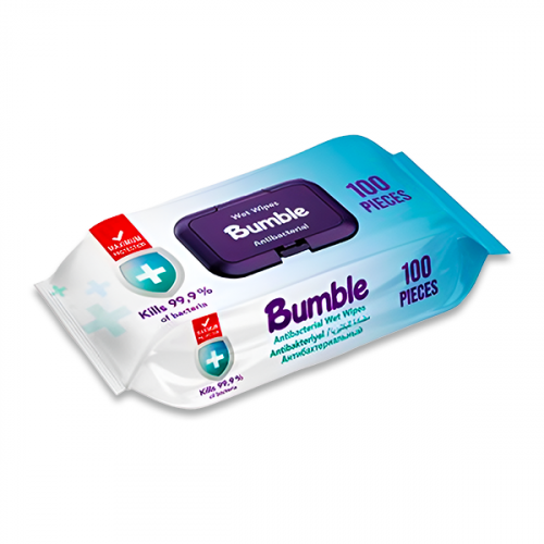 BUMBLE WET WIPES ANTIBACTERIAL 100PCS