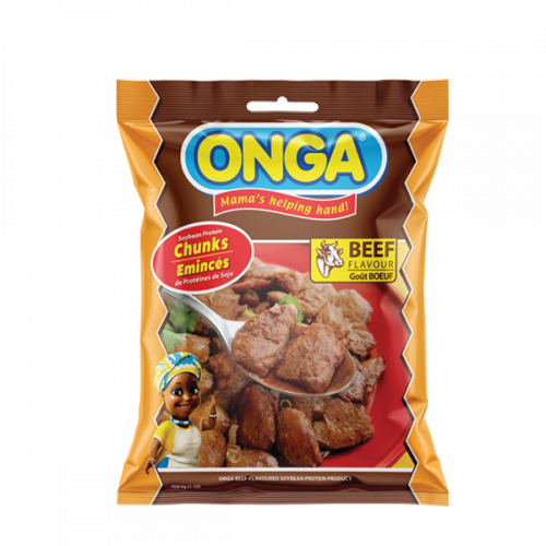 ONGA SOYBEAN PROTEIN CHUNKS BEEF FLAVOUR 90G