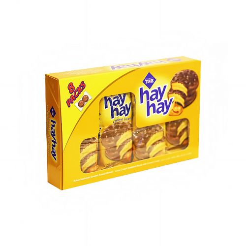 HAYHAY COCOA COATED BISCUIT WITH CARAMEL CREAM 160G