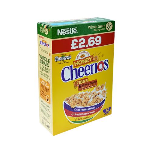 NESTLE CEREAL CHEERIOS HONEY FIBRE DELICIOUS 375G