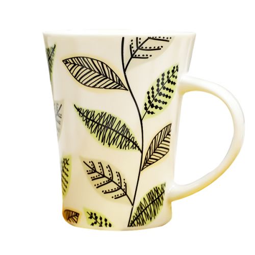 MUG LEAF DESIGN CERAMIC (8.5 X 11)CM