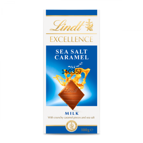 LINDT EXCELLENCE MILK CARAMEL SEA SALT 100G