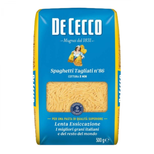 DE CECCO PASTA N.86 SPAGHETTI TAGLIATI 500G