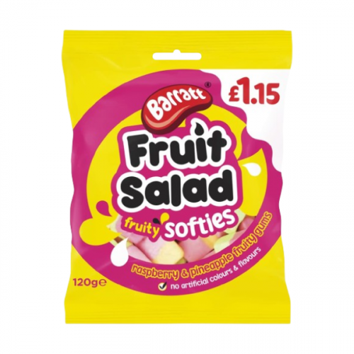 BARRATT FRUIT SALAD SOFTIES 120G