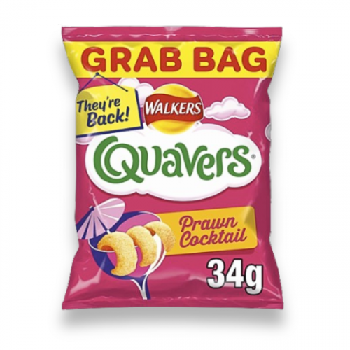 WALKERS QUAVERS PRAWN COCKTAIL 34G 