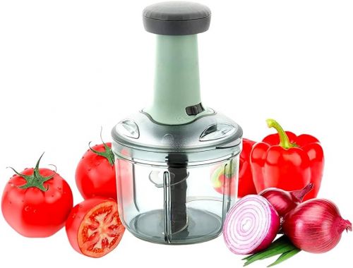 KITCHEN TOOL CHOPPER ROUND PUSH LEEZA 900ML CPR-30