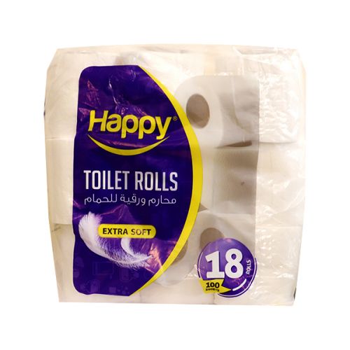 HAPPY TOILET ROLL 18 ROLLS