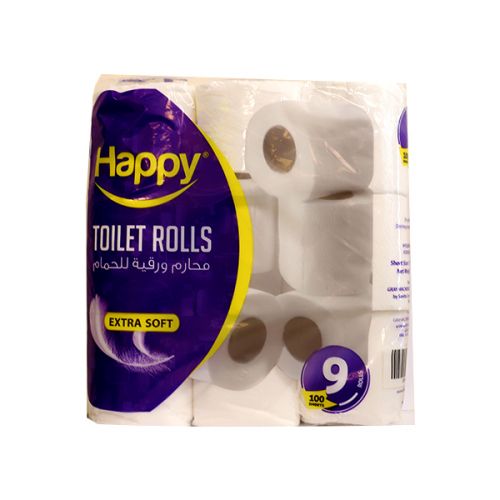 HAPPY TOILET ROLL 9 ROLLS