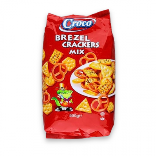 CROCO BREZEL CRACKERS MIX 500G