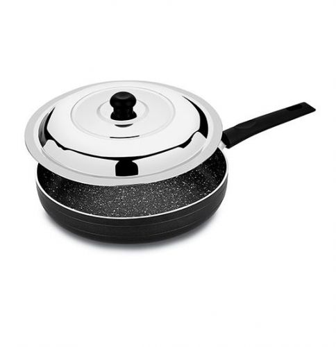 FRYING PAN WITH LID NON-STICK 250MM S/L 26049