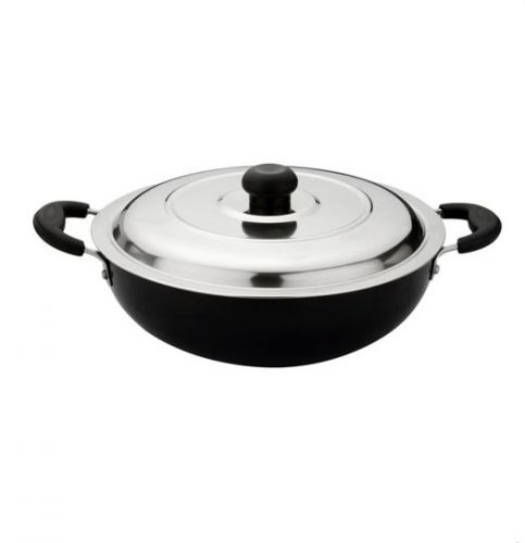 SAUCEPAN WITH LID DEEP KADAI H.A 16 S/L 300MM 10090