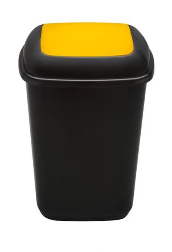 QUATRO BIN BLACK WITH YELLOW LID 45L 659-00