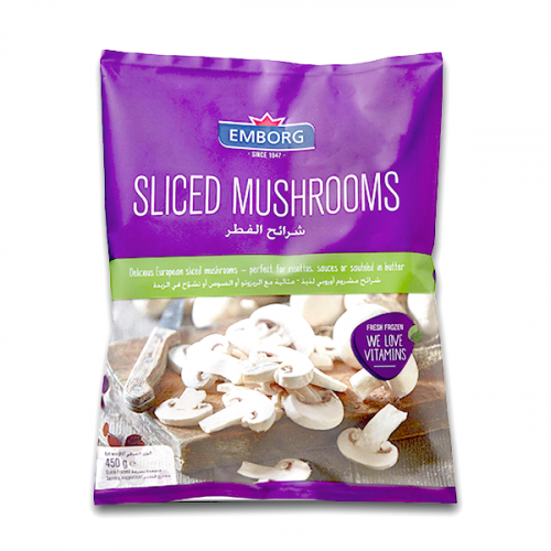EMBORG MUSHROOM SLICED 450G