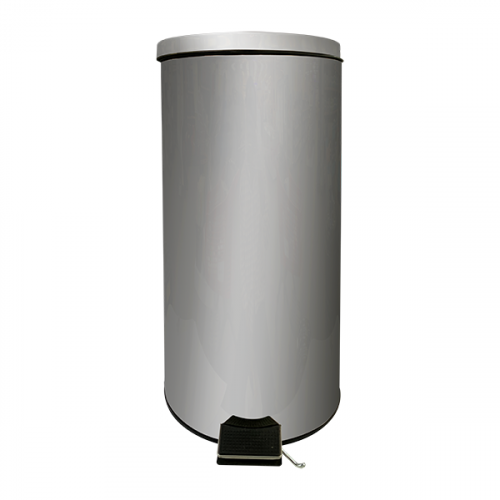 BIN WITH FLAT LID MATT FINISH ROUND 30 LITERS PEDAL AAA30 