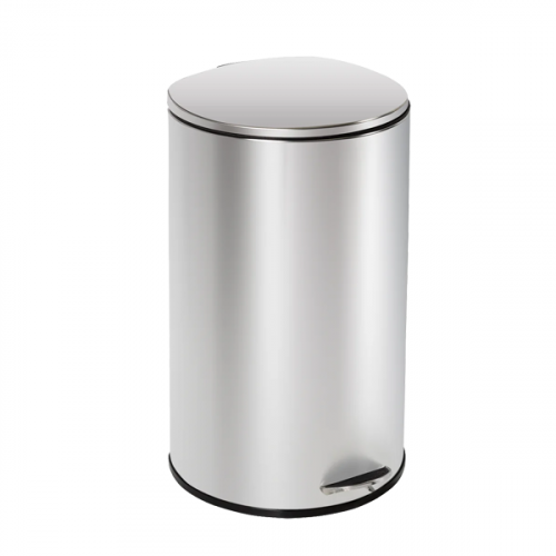 PEDAL BIN WITH FLAT LID MATT FINISH ROUND 40L AAA40 