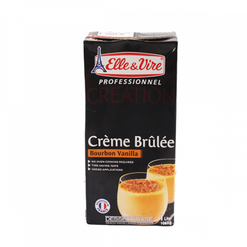 ELLE & VIRE VANILLA CREME BRULEE 1L
