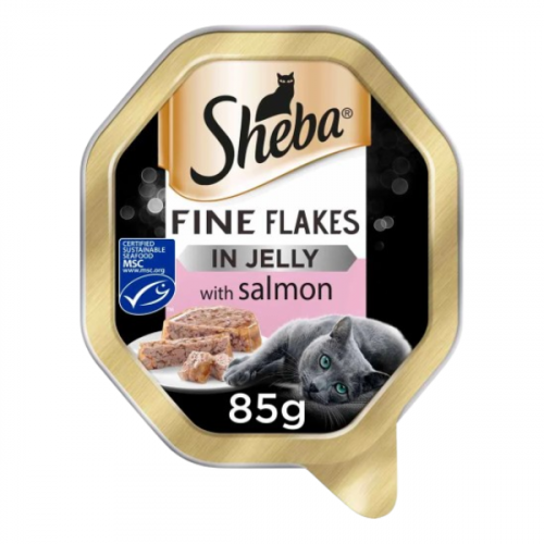 SHEBA FINE FLAKES SALMON 85G