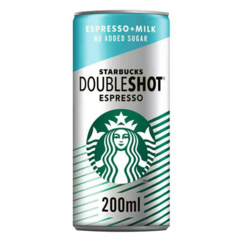 STARBUCKS DOUBLE SHOT ESPRESSO (NO ADDED SUGAR) 200ML